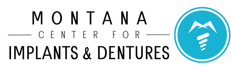 "Logo of the Montana Center for Implants and Dentures, highlighting their expertise in dental implants and the benefits of the Rubicare Health Savings Plan."
